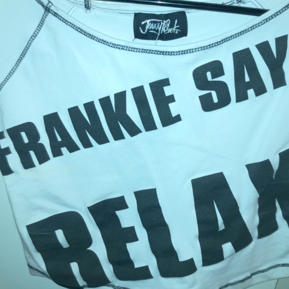 Frankie say relax crop top